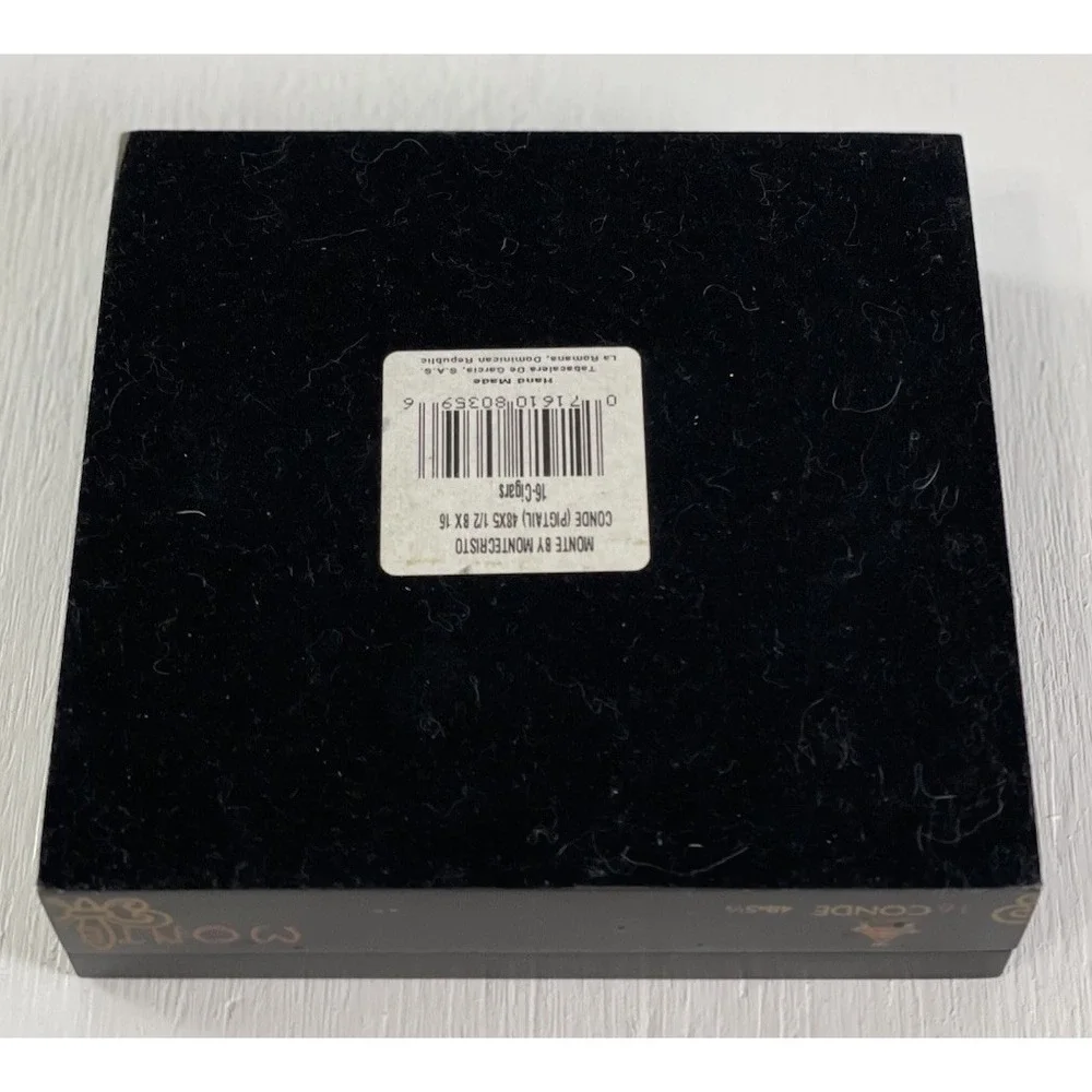 Empty Cigar Box - Cedar Wood Lined Monte By‎ Montecristo DIY collectible display